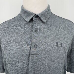 Under Armour Playoff Men's Polo Shirt XL Extra Large Heathered Gray